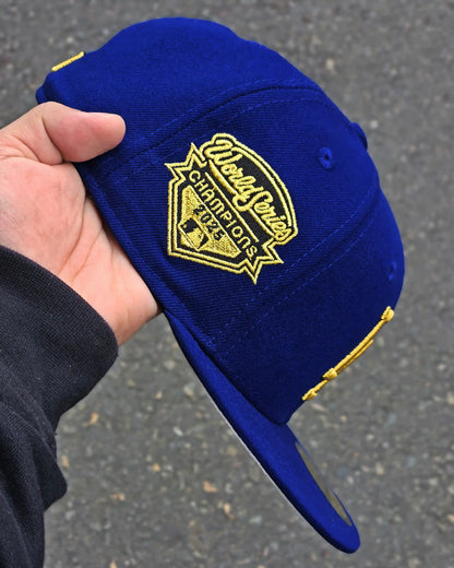 LOS ANGELES DODGERS AZUL WORLD SERIES CHAMPIONS 2025 DORADO