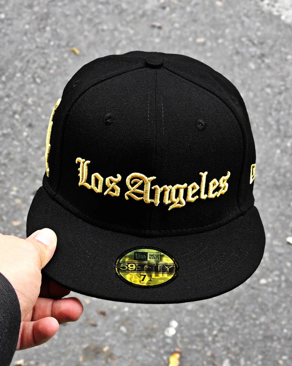LOS ANGELES DODGERS NEGRO GOTHIC DORADO - vista alternativa