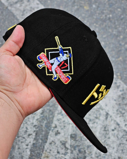 LOS ANGELES DODGERS NEGRO OHTANI HOME RUNS DORADO UV ROJO