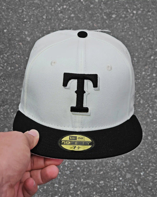 TEXAS RANGERS BEIGE VISOR NEGRO - vista alternativa