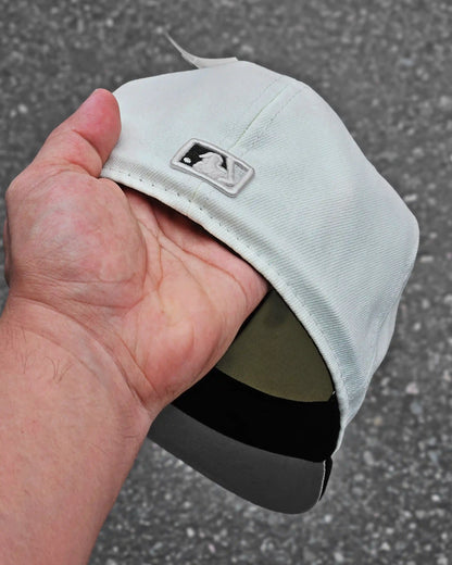 TEXAS RANGERS BEIGE VISOR NEGRO