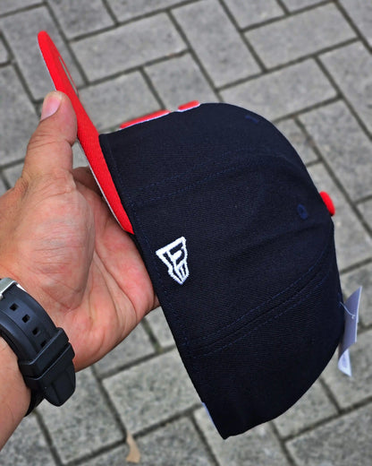 SUPREME EXCLUSIVE NAVY PARCA S VISOR ROJO