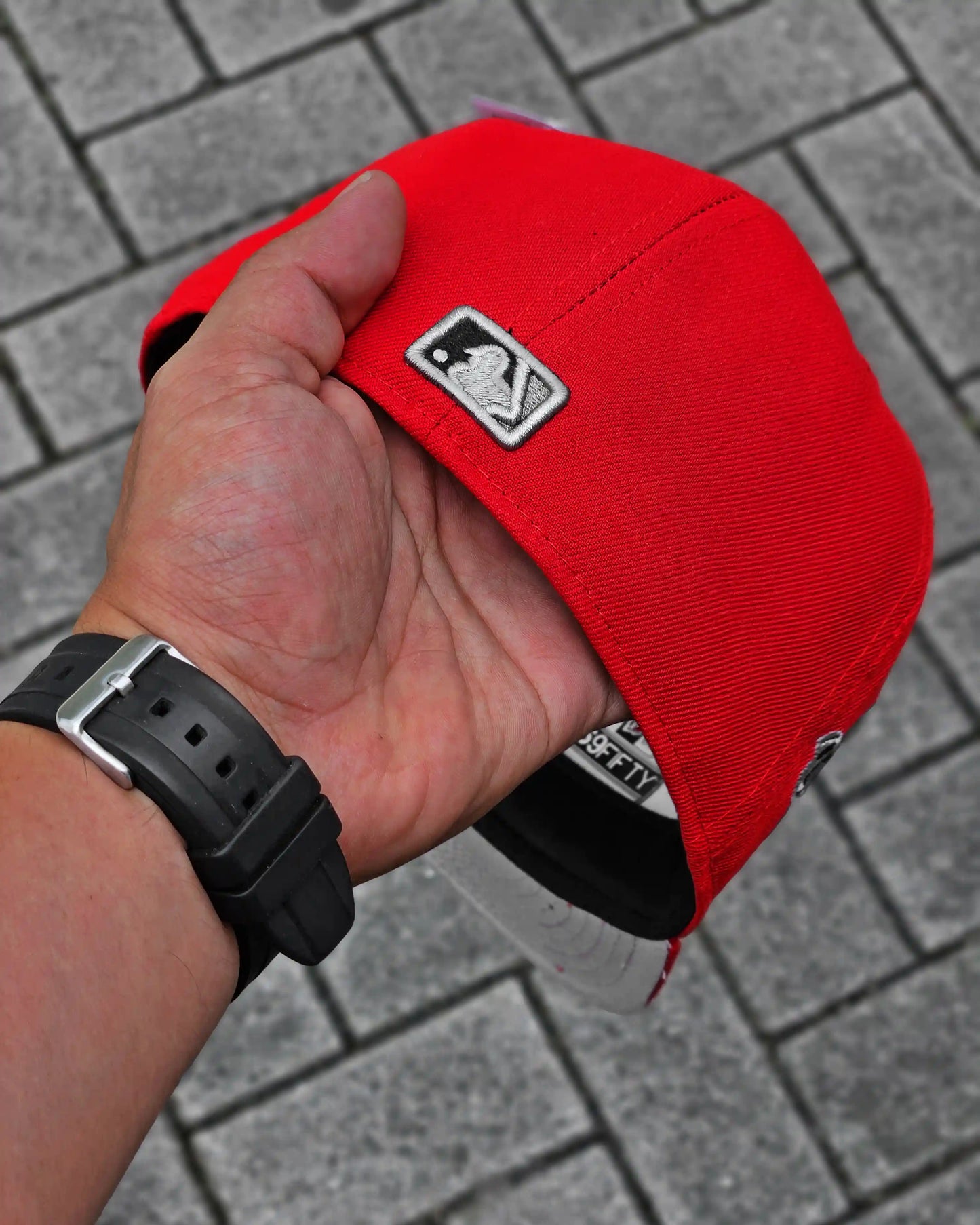 NEW YORK YANKEES ROJO WORLD SERIES 1996 LOGO NEGRO