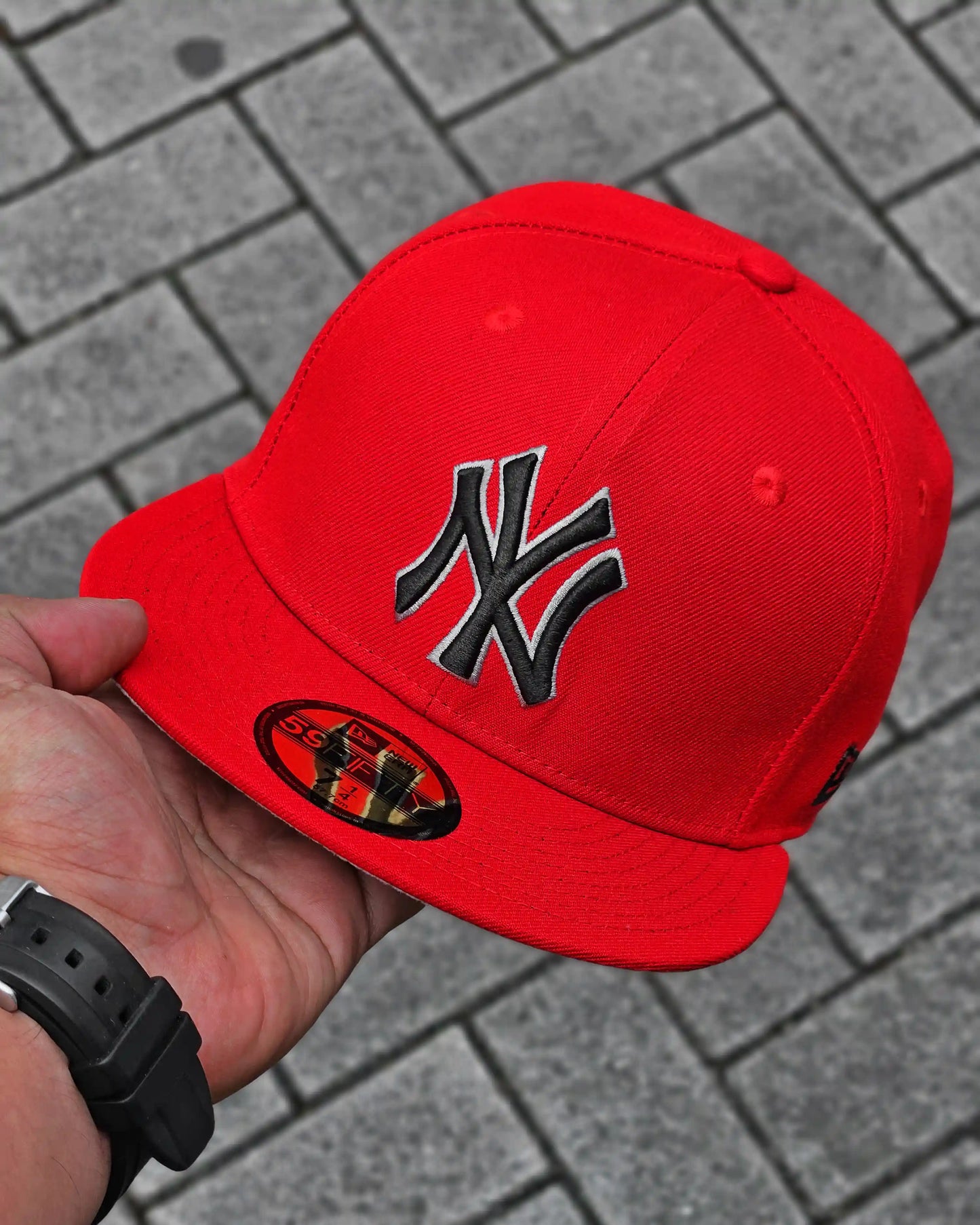 NEW YORK YANKEES ROJO WORLD SERIES 1996 LOGO NEGRO