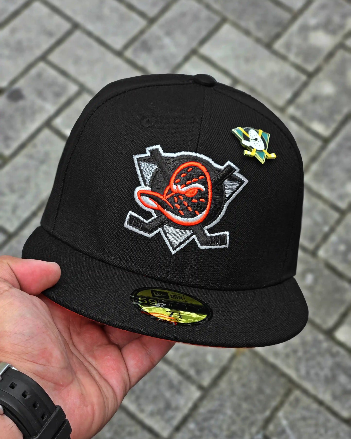 ANAHEIM DUCKS NEGRO INAUGURAL SEASON 1994 UV NARANJA