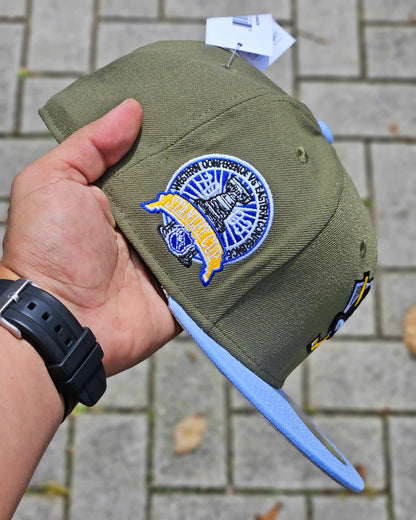 ANAHEIM DUCKS VERDE STANLEY CUP 2003 VISOR CELESTE