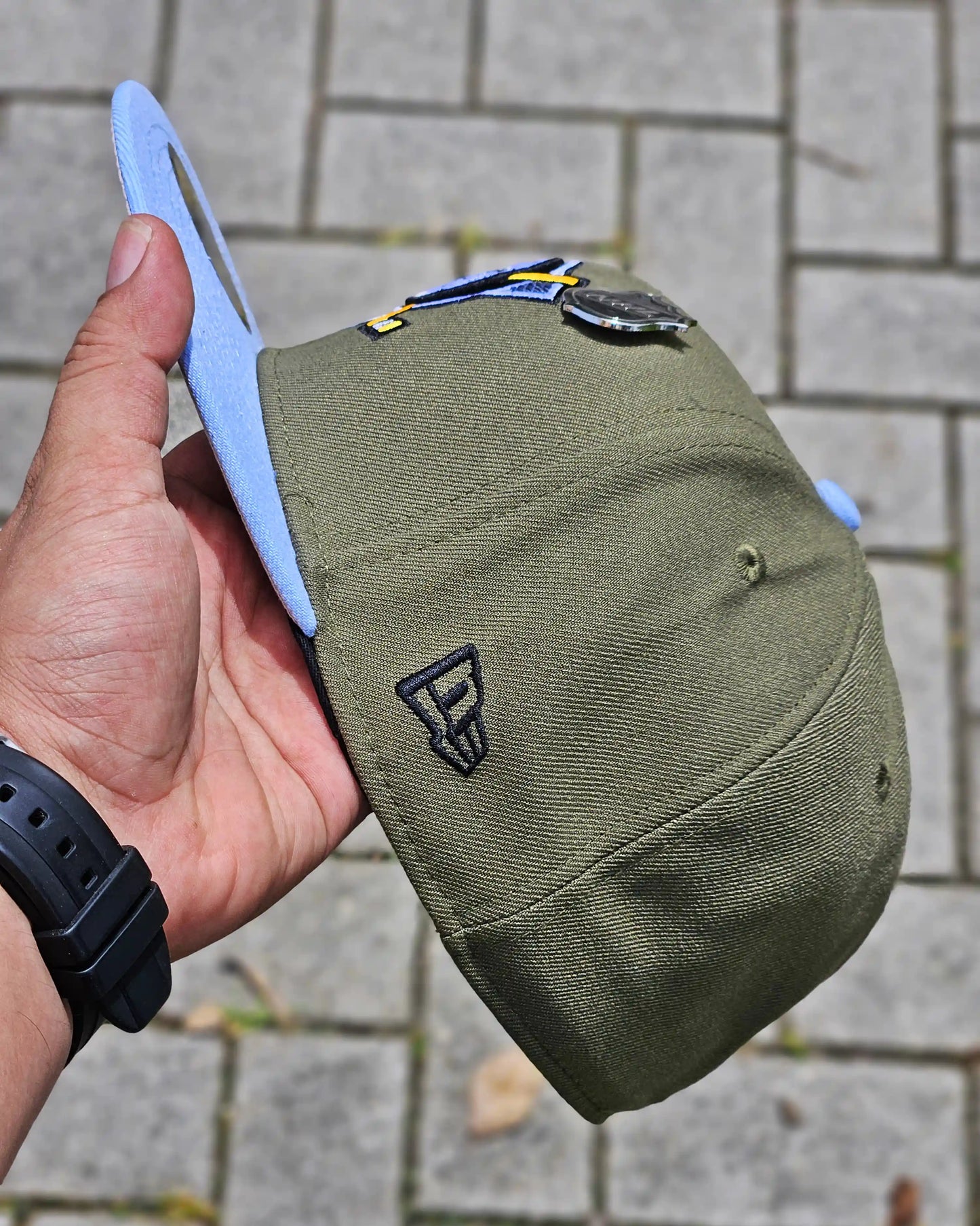 ANAHEIM DUCKS VERDE STANLEY CUP 2003 VISOR CELESTE