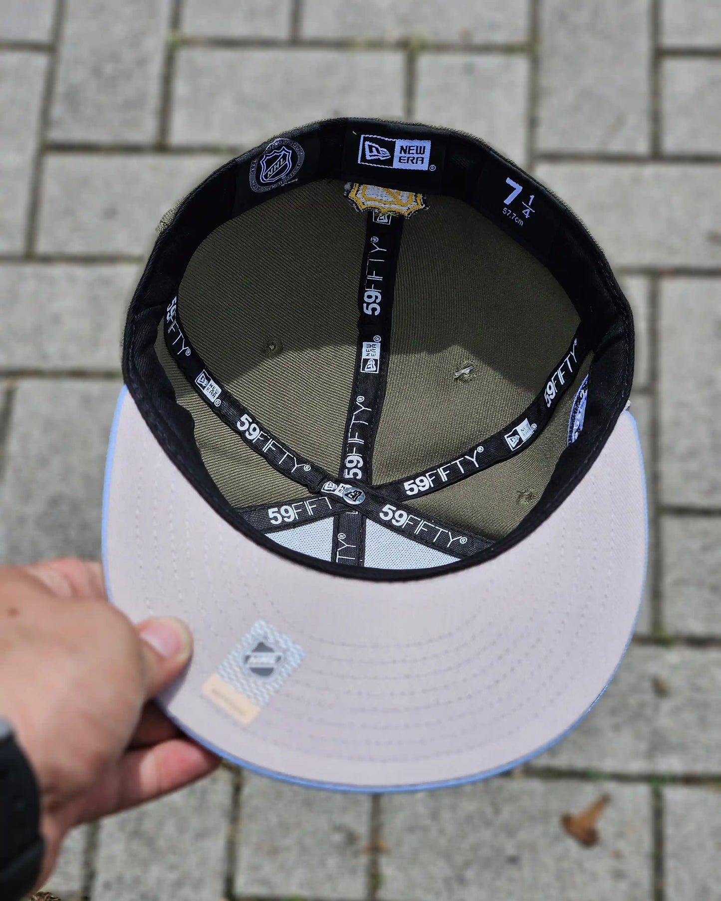 ANAHEIM DUCKS VERDE STANLEY CUP 2003 VISOR CELESTE