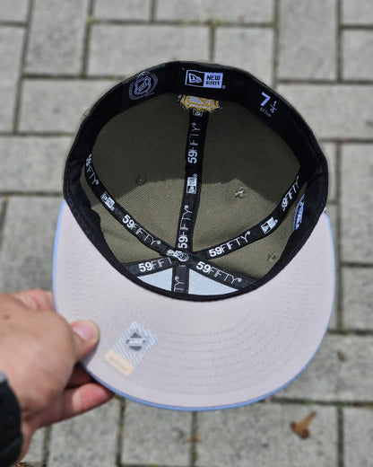 ANAHEIM DUCKS VERDE STANLEY CUP 2003 VISOR CELESTE