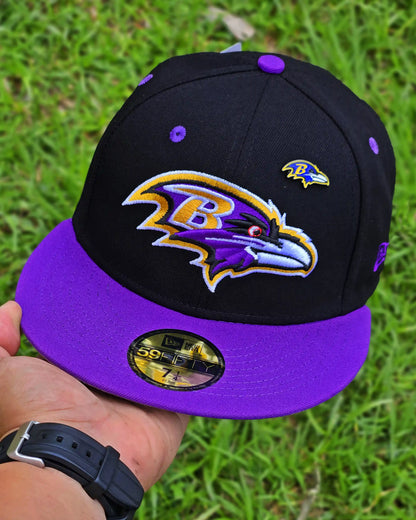 BALTIMORE RAVENS NEGRO VISOR MORADO
