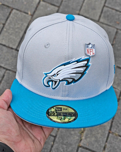 PHILADELPHIA EAGLES GRIS VISOR TURQUESA