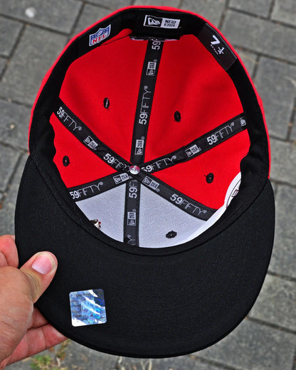 ATLANTA FALCONS ROJO VISOR NEGRO