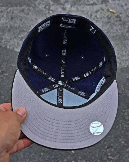 NEW YORK YANKEES NAVY LOGO FLAME VISOR NEGRO