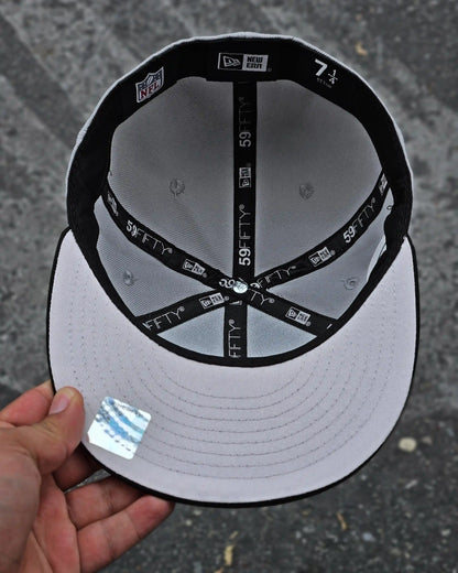 LAS VEGAS RAIDERS GRIS VISOR NEGRO