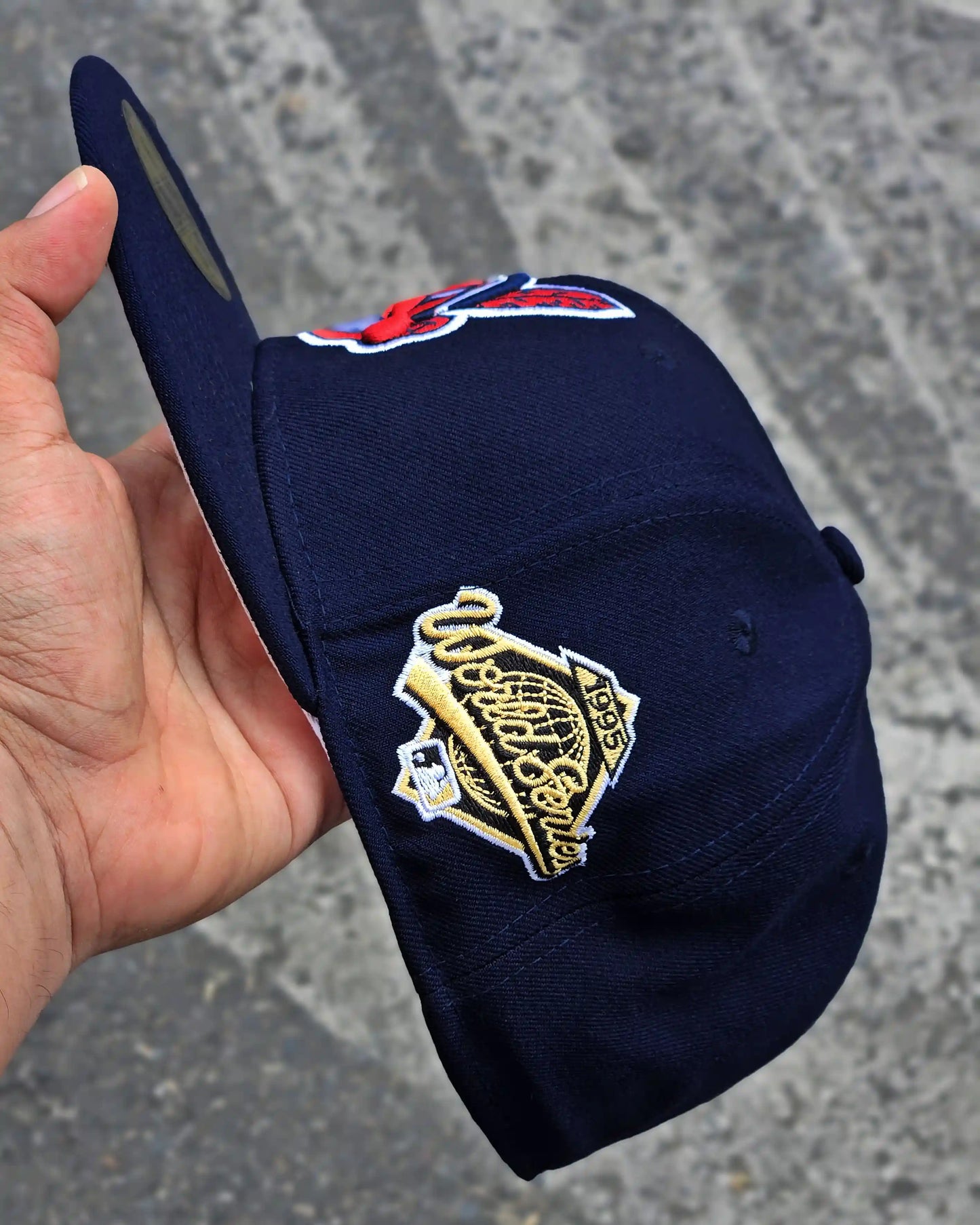 CLEVELAND INDIANS NAVY WORLD SERIES 1995 RETRO