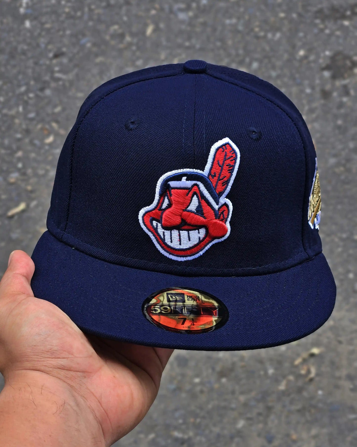 CLEVELAND INDIANS NAVY WORLD SERIES 1995 RETRO