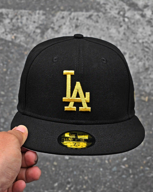 LOS ANGELES DODGERS NEGRO LOGO DORADO