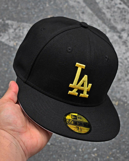 LOS ANGELES DODGERS NEGRO LOGO DORADO