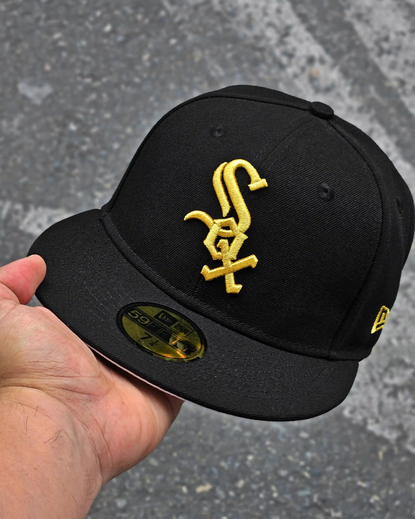 CHICAGO WHITE SOX NEGRO LOGO DORADO