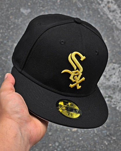 CHICAGO WHITE SOX NEGRO LOGO DORADO