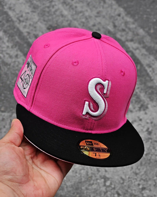 SEATTLE MARINERS ROSA 40TH ANNIVERSARY VISOR NEGRO
