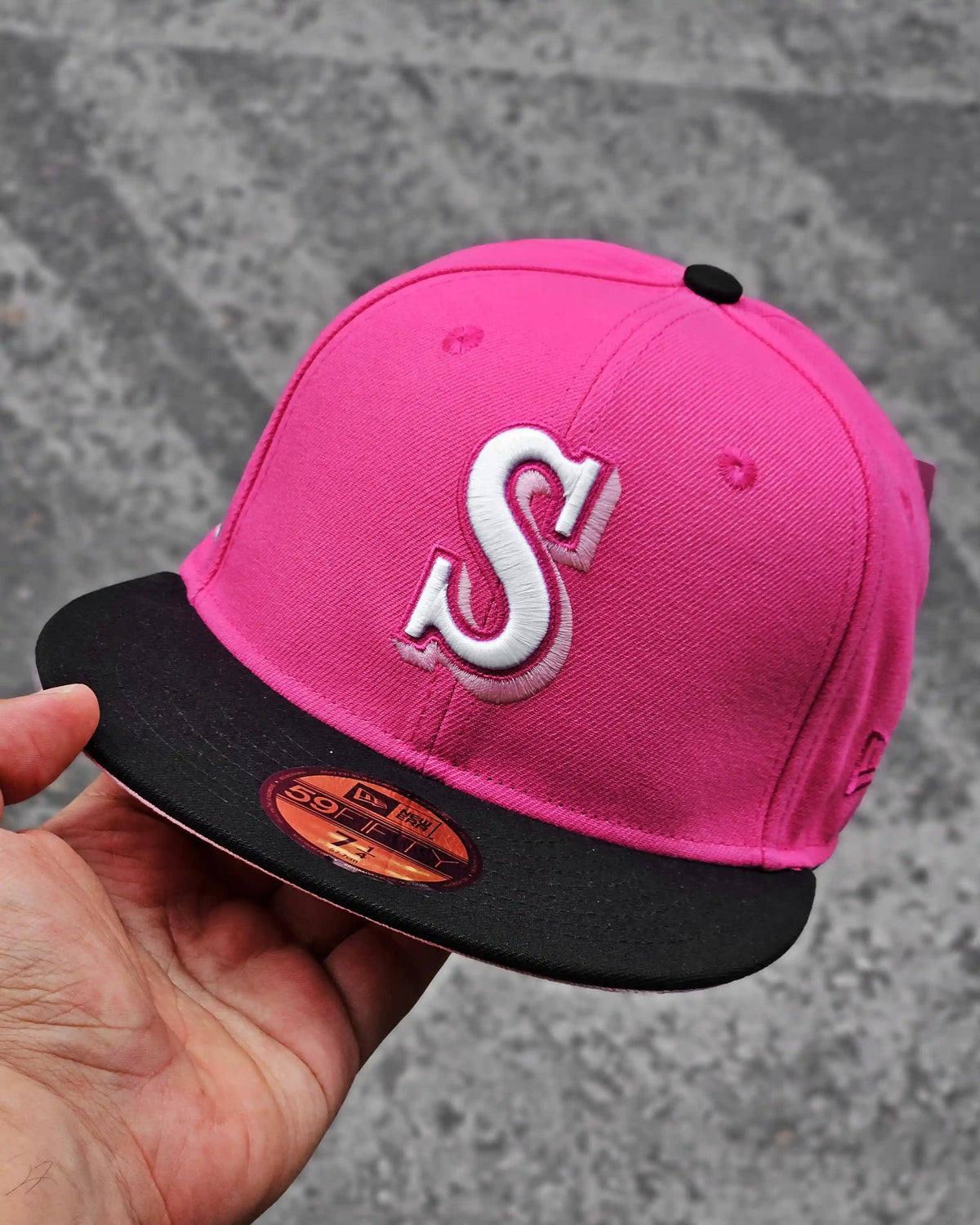 SEATTLE MARINERS ROSA 40TH ANNIVERSARY VISOR NEGRO