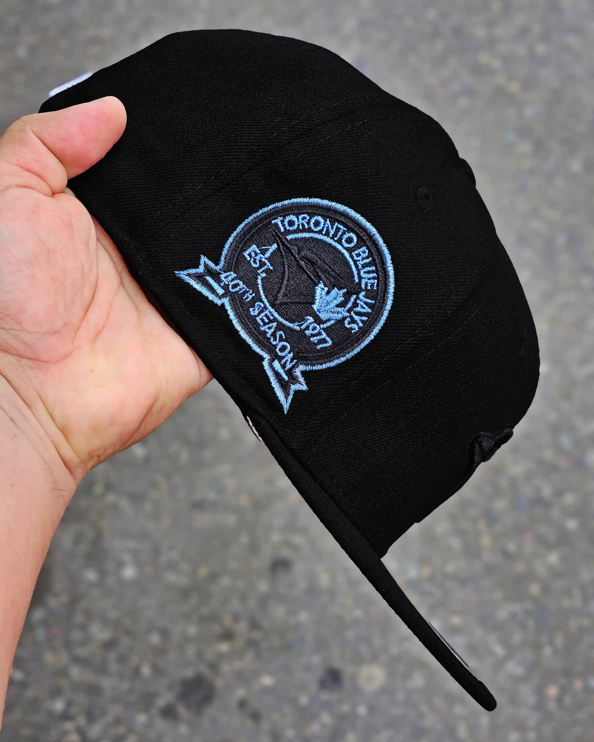 TORONTO BLUE JAYS NEGRO BLACK & BLACK 40TH SEASON CYAN