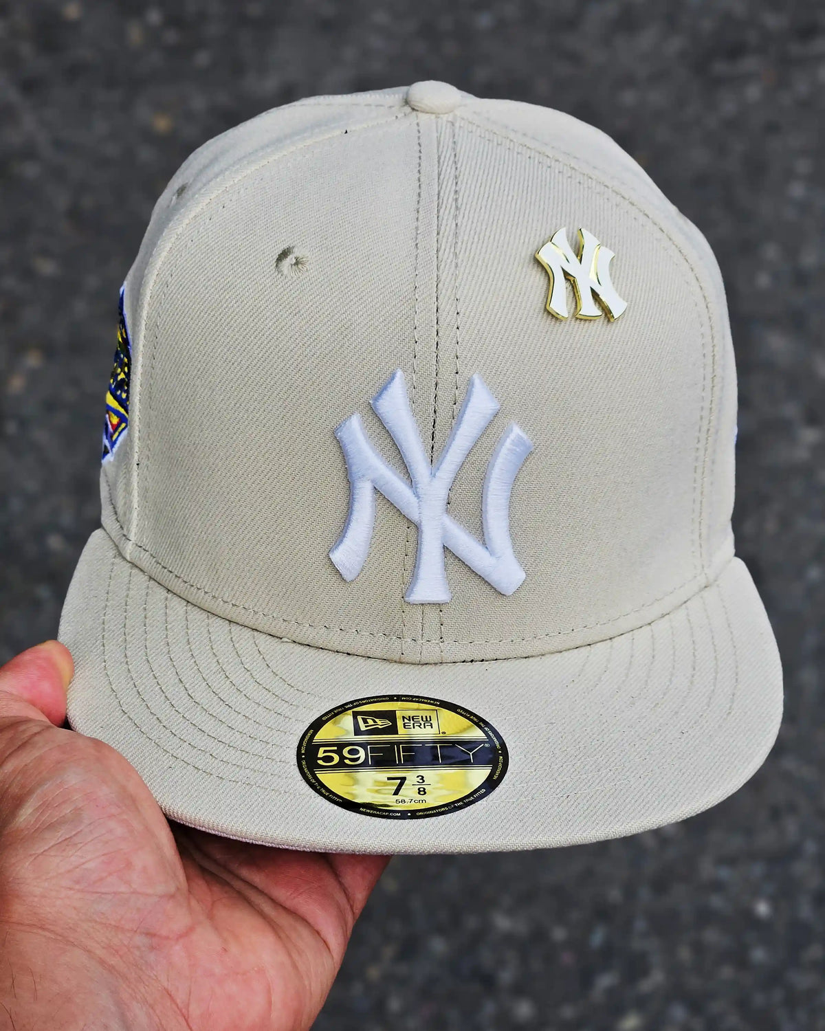 NEW YORK YANKEES BEIGE WORLD SERIES 1996