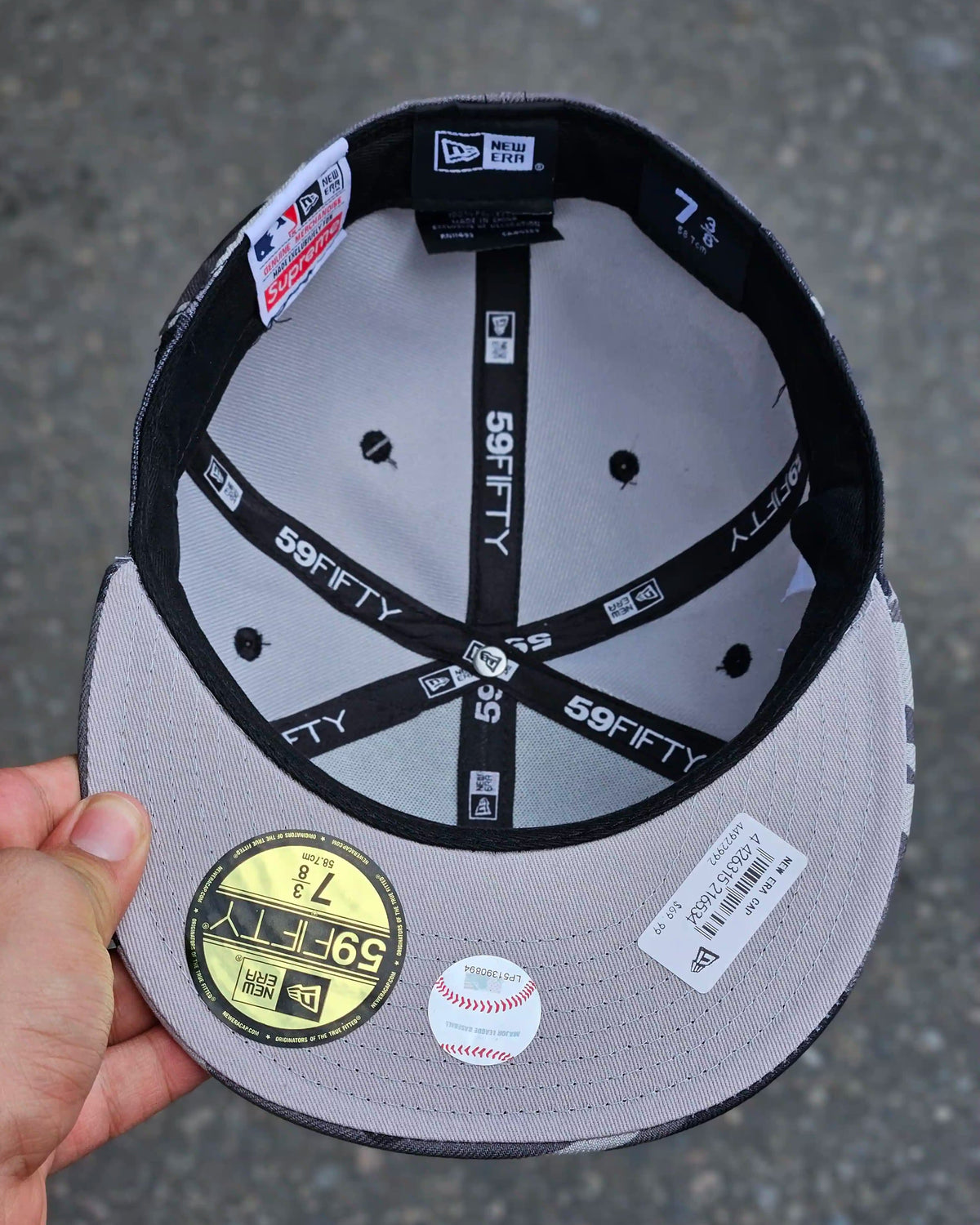 SUPREME EXCLUSIVE SNOW CAMO SHOP BOX LOGO YANKEES