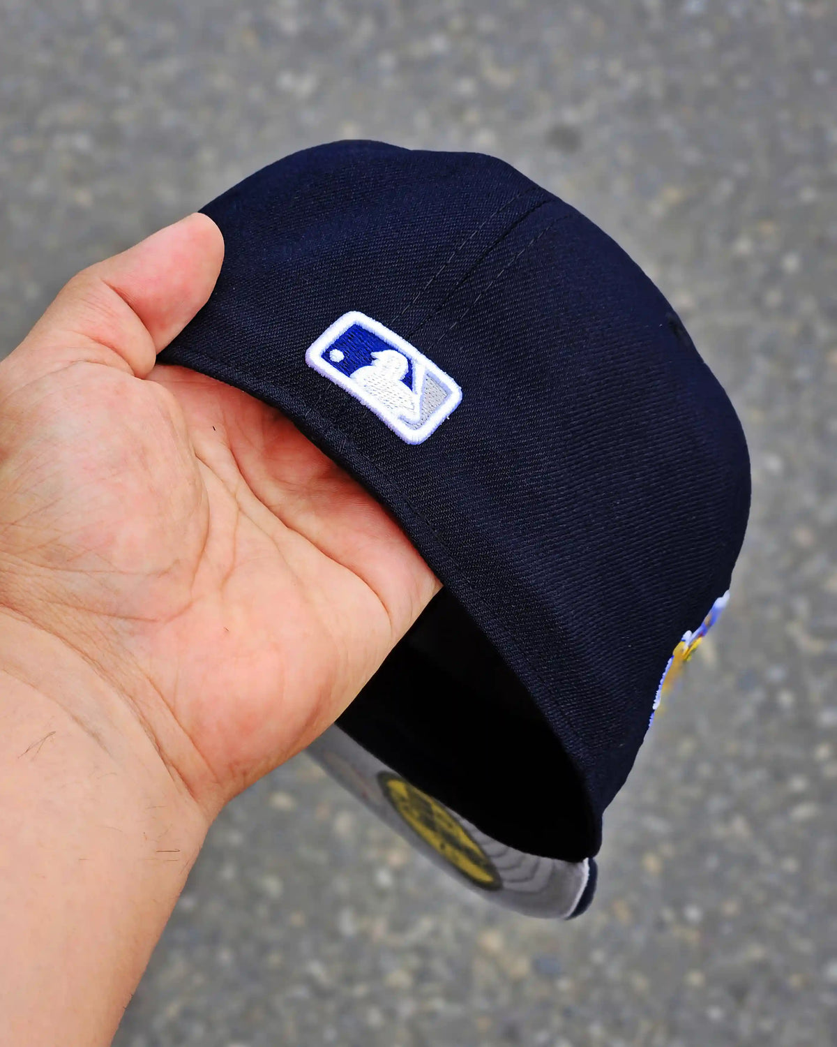NEW YORK YANKEES NAVY WORLD SERIES 1996 LOGO VISOR