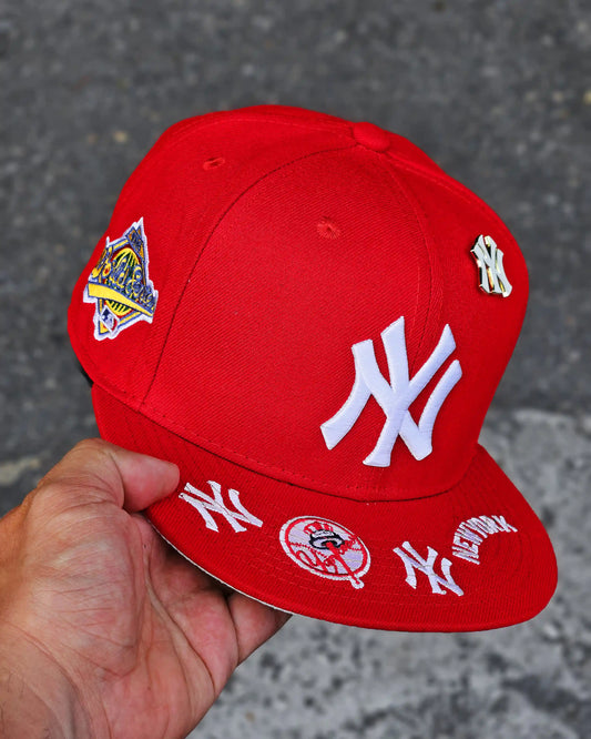 NEW YORK YANKEES ROJO WORLD SERIES 1996 LOGO VISOR