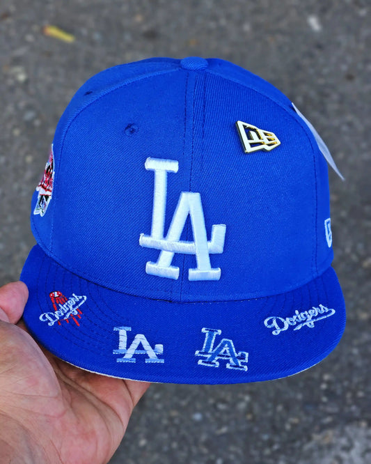 LOS ANGELES DODGERS AZUL WORLD SERIES 1988 LOGO VISOR