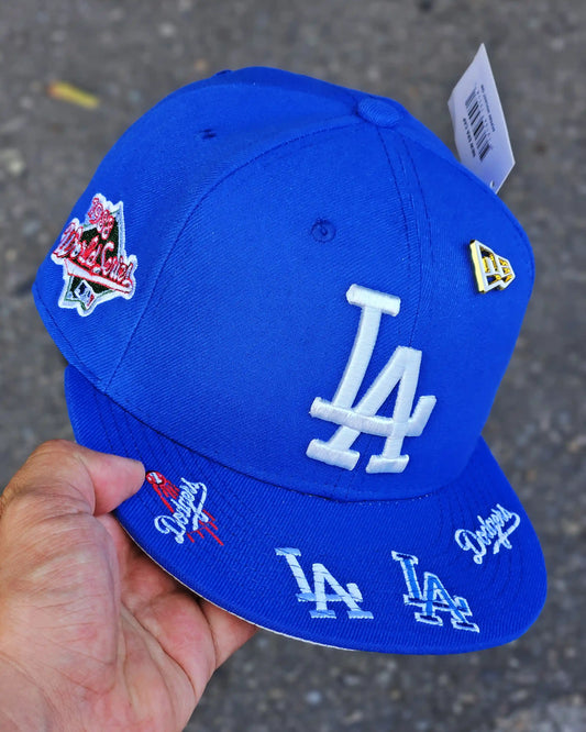 LOS ANGELES DODGERS AZUL WORLD SERIES 1988 LOGO VISOR