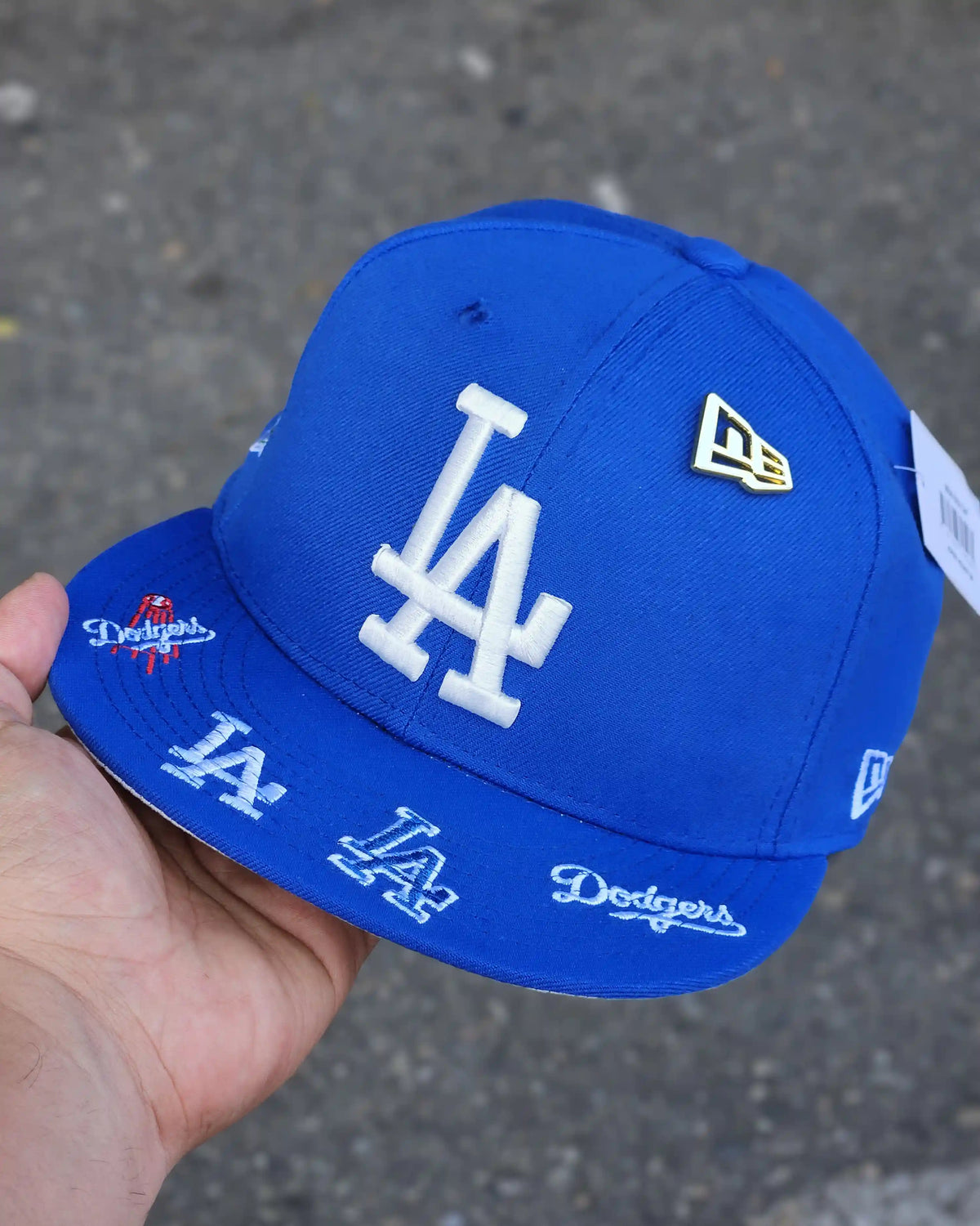 LOS ANGELES DODGERS AZUL WORLD SERIES 1988 LOGO VISOR