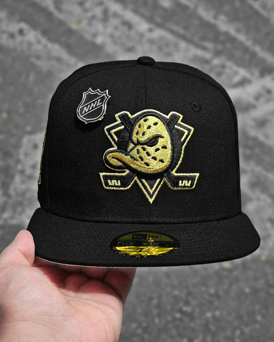 ANAHEIM DUCKS NEGRO 30TH ANNIVERSARY DORADA