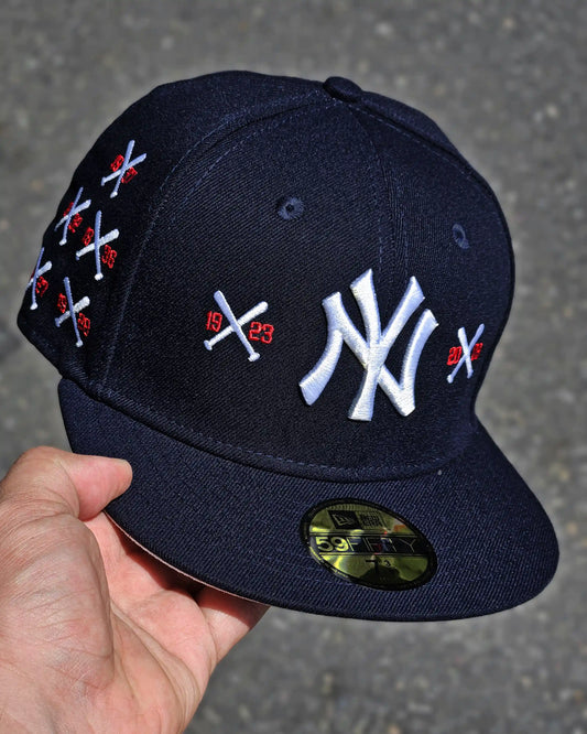 NEW YORK YANKEES NAVY NEW ERA X SPIKE LEE NAVY CROSSED BATS
