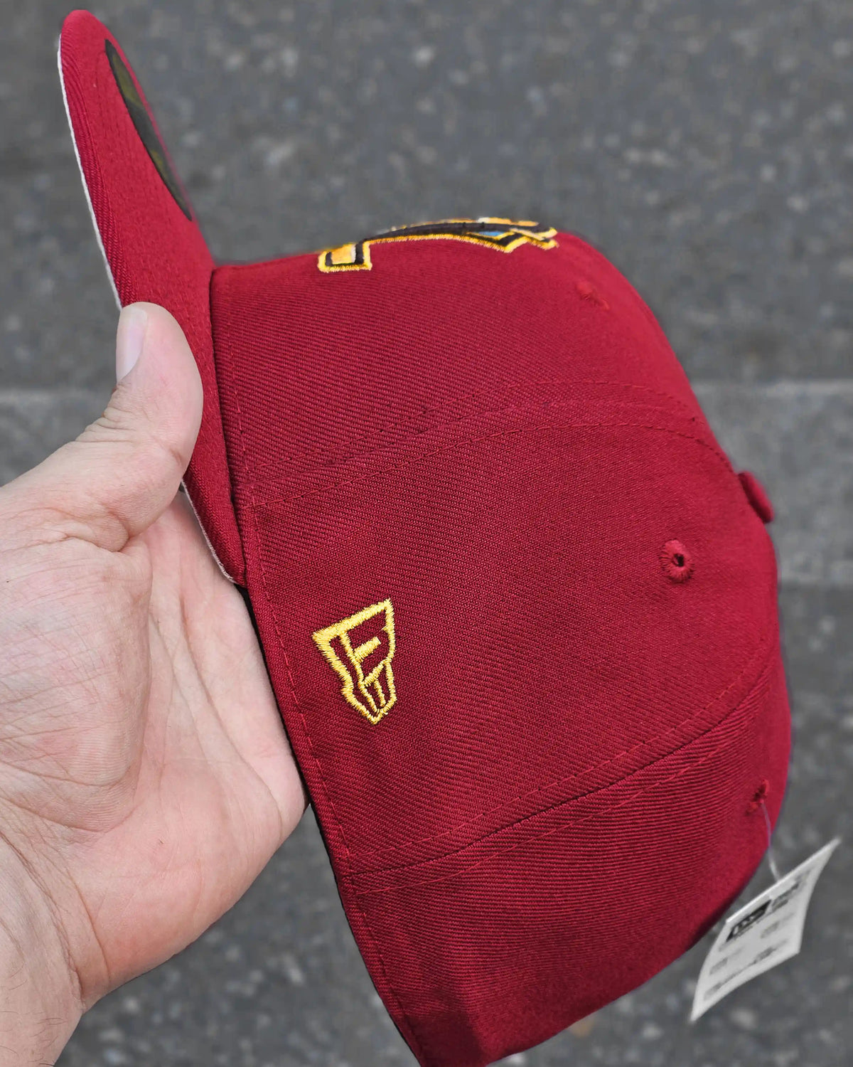 ANAHEIM DUCKS BEIGE VISOR VINOTINTO STANLEY CUP