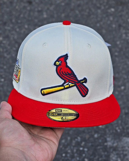 SAN LUIS CARDENALES BEIGE VISOR ROJO
