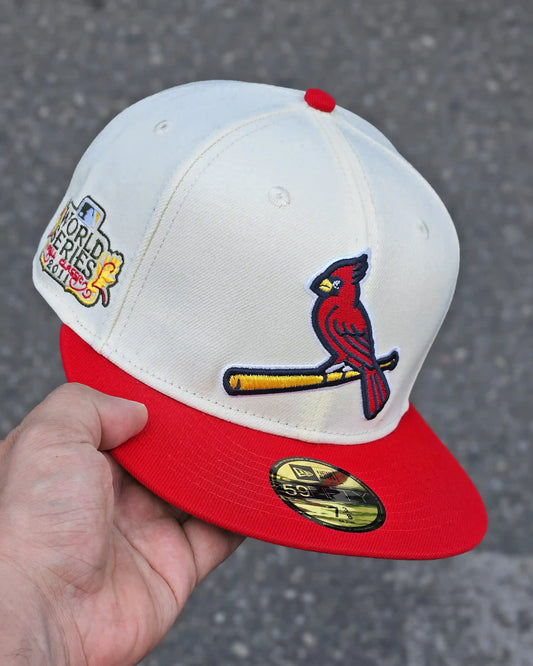 SAN LUIS CARDENALES BEIGE VISOR ROJO