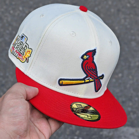 SAN LUIS CARDENALES BEIGE VISOR ROJO