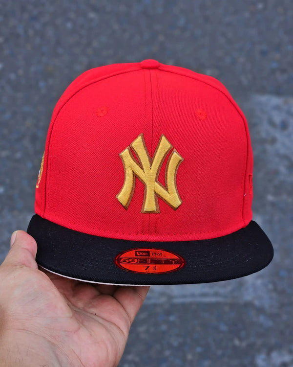 NEW YORK YANKEES ROJO ROTTEN APPLE VISOR NEGRO - vista alternativa