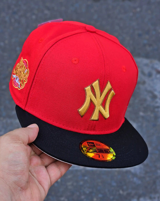 NEW YORK YANKEES ROJO ROTTEN APPLE VISOR NEGRO
