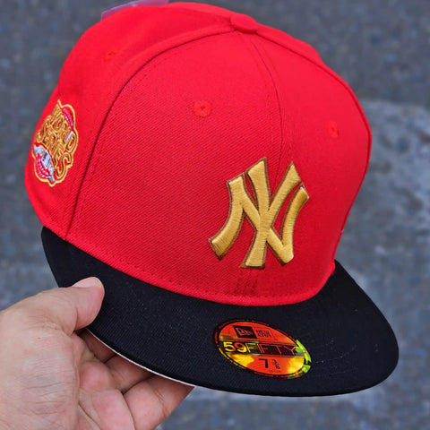 NEW YORK YANKEES ROJO ROTTEN APPLE VISOR NEGRO