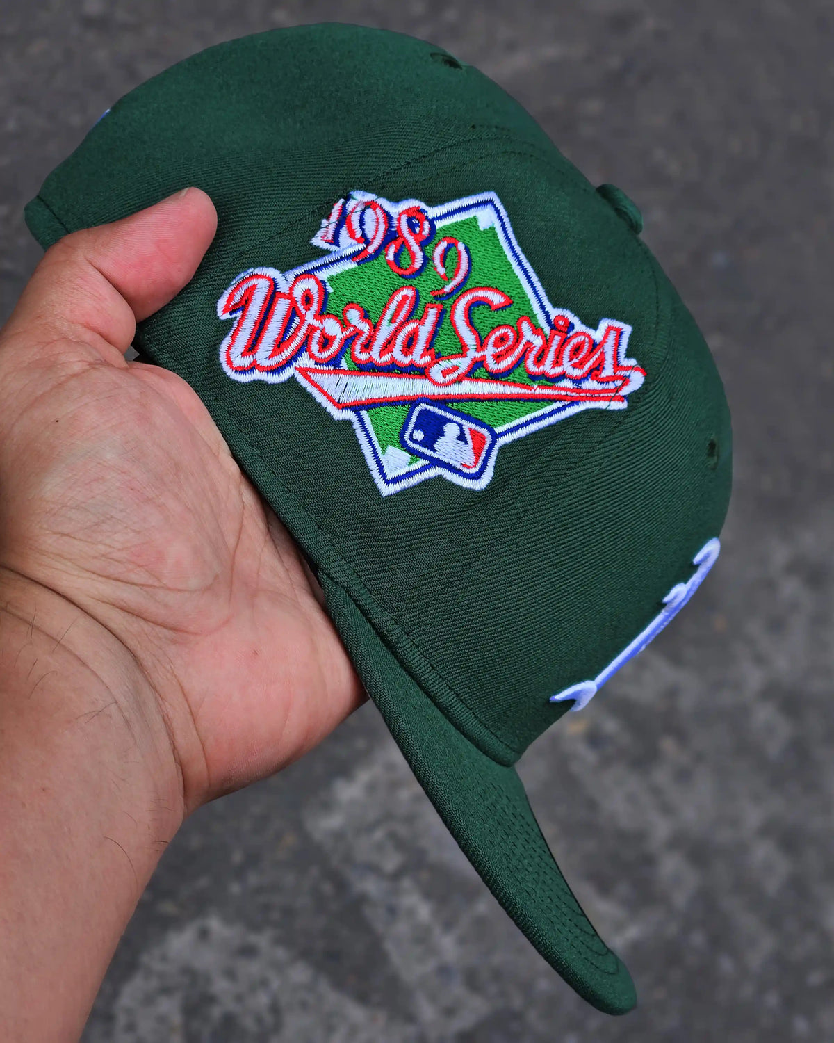OAKLAND ATHLETICS VERDE WORLD SERIES 1989 BIG LOGO