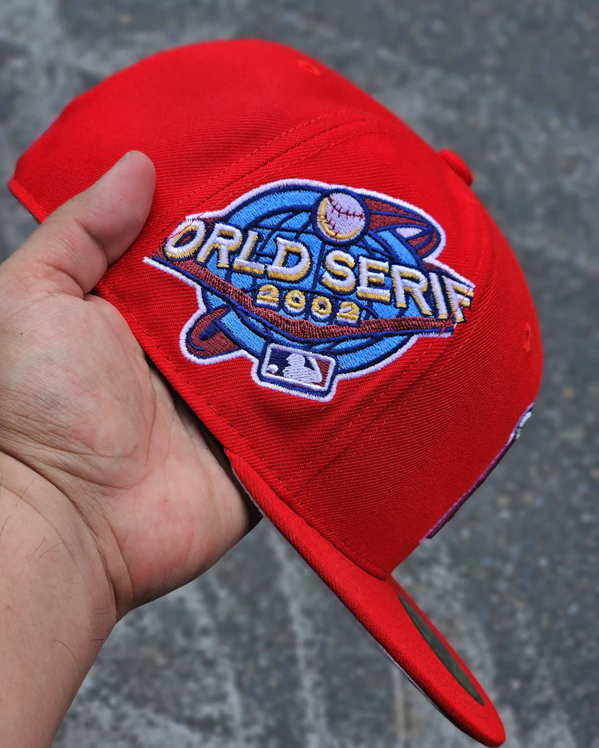 LOS ANGELES ANGELS ROJO WORLD SERIES 2002