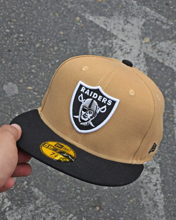 LAS VEGAS RAIDERS BEIGE VISOR NEGRO - vista alternativa