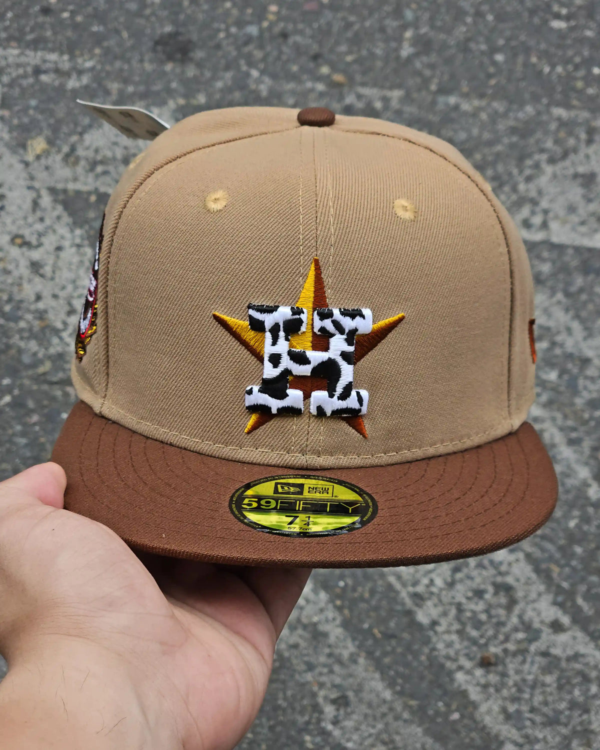 HOUSTON ASTROS BEIGE 45TH ANNIVERSARY VISOR CAFE