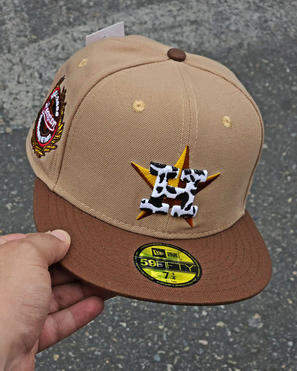 HOUSTON ASTROS BEIGE 45TH ANNIVERSARY VISOR CAFE