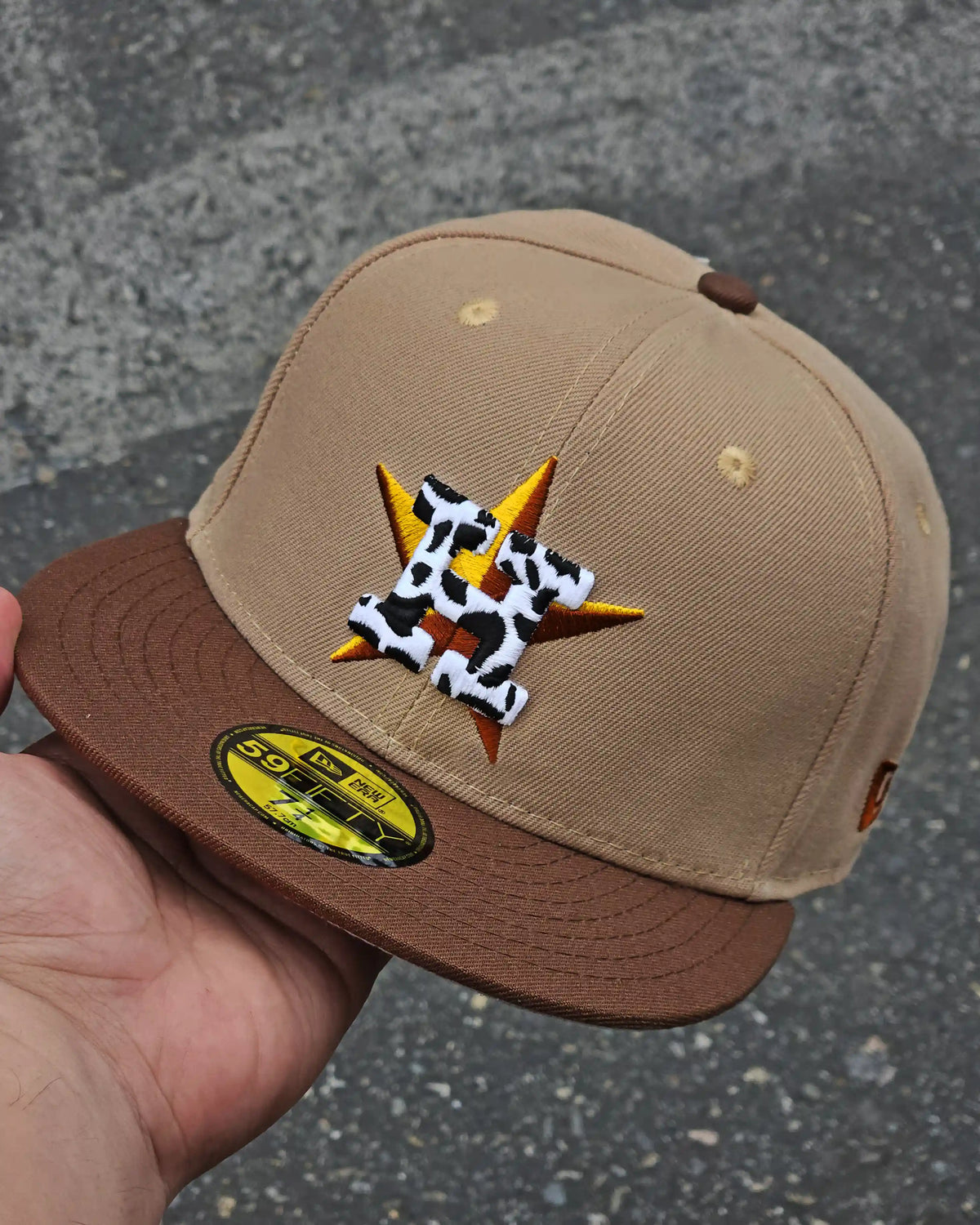 HOUSTON ASTROS BEIGE 45TH ANNIVERSARY VISOR CAFE
