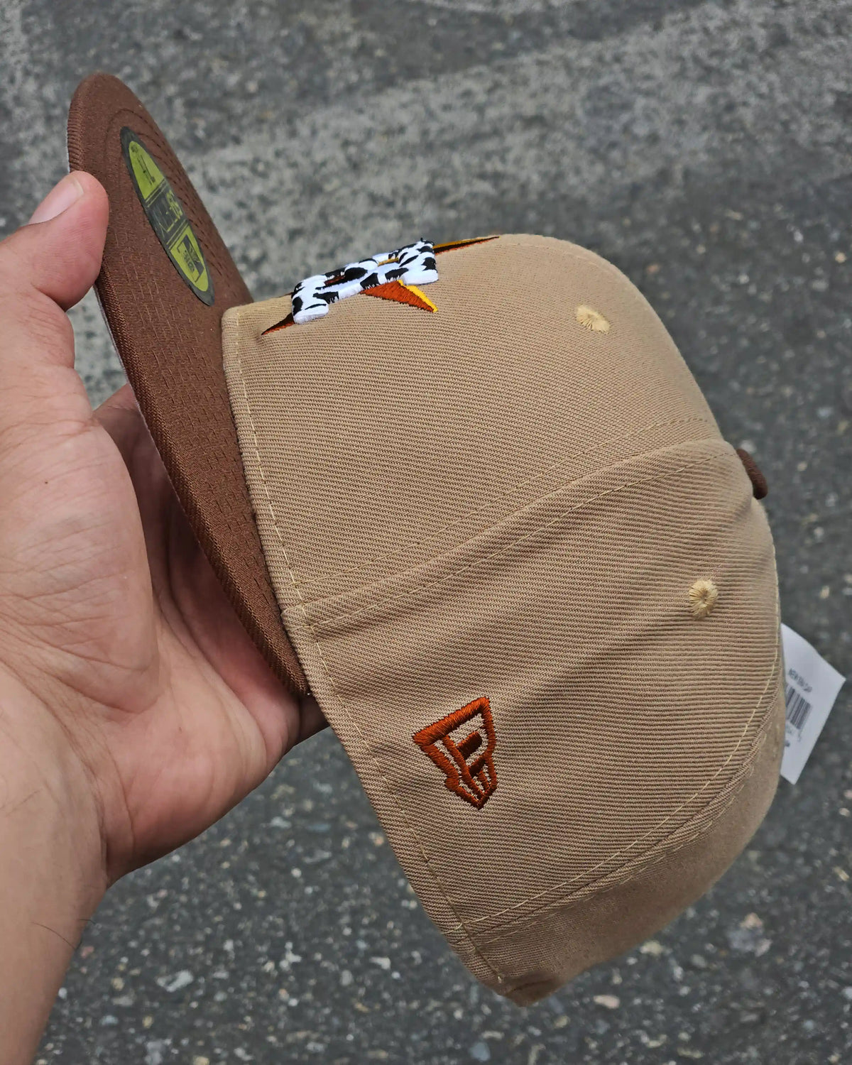 HOUSTON ASTROS BEIGE 45TH ANNIVERSARY VISOR CAFE